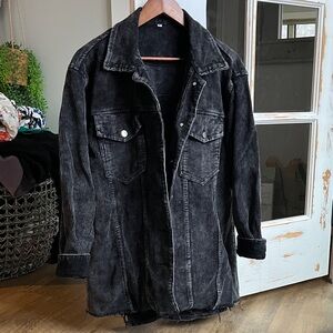Womens Black corduroy Jacket